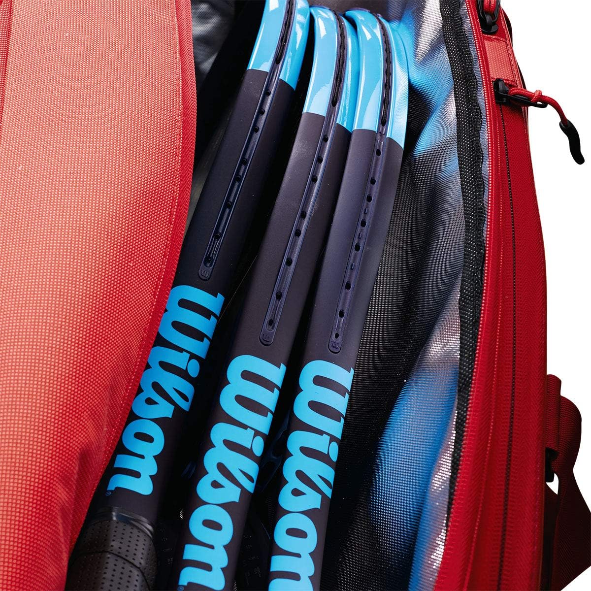 Wilson Super Tour 2 Compartment Large - Red/White : Sports & Outdoors