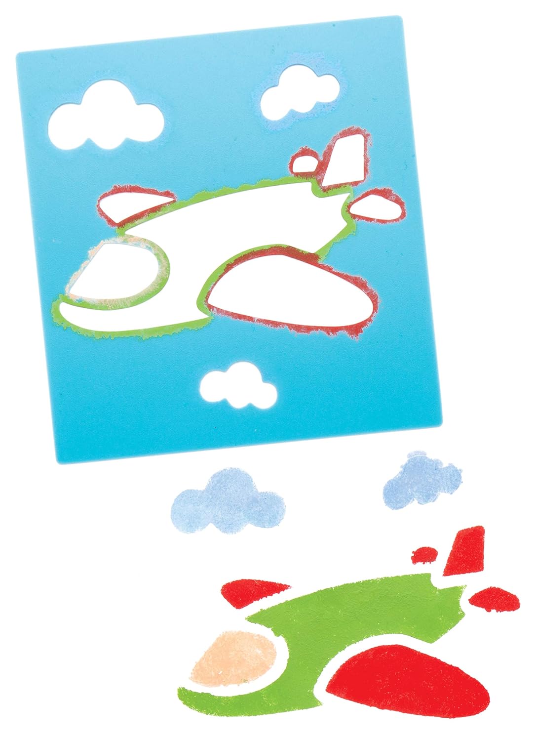 Baker Ross Transport Stencils for Painting (Pack of 6) AW715, Washable Plastic Paint Stencil Set for Kids Craft Stencils - Image 4