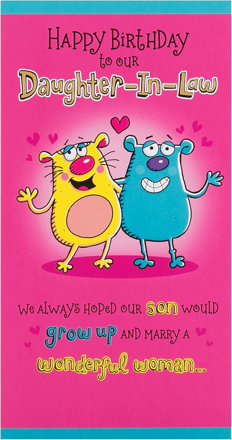 Hallmark Biglietto Per Auguri Di Compleanno Per Nuora Con Scritta In Lingua Inglese Wonderful Woman Dimensione Media Formato Sottile Amazon It Cancelleria E Prodotti Per Ufficio