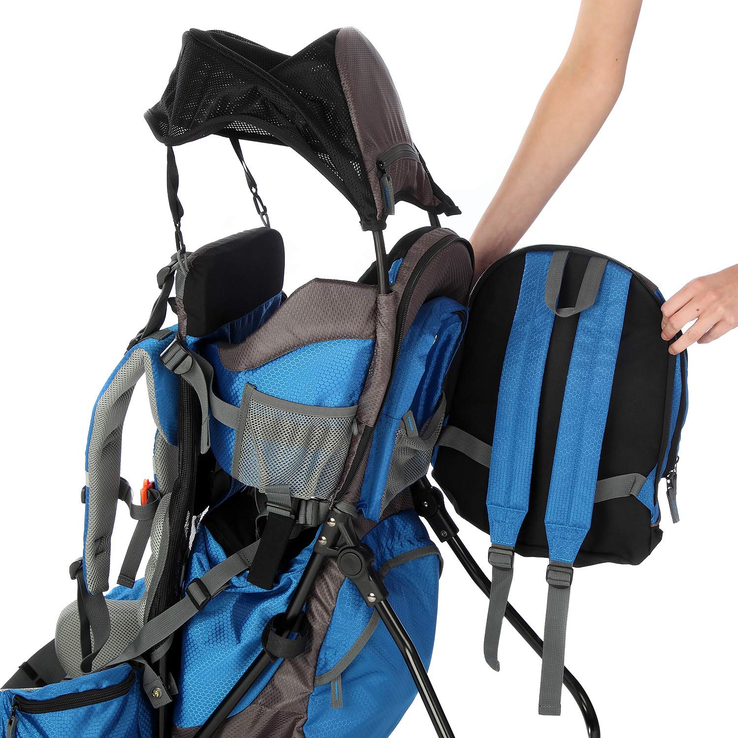 Luvdbaby Premium Baby Backpack Carrier with Removable Backpack 2 in 1