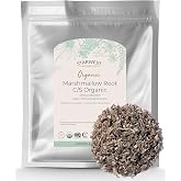 Starwest Botanicals Organic Marshmallow Root, Cut &amp; Sifted - Bulk 1 lb Bag | Dried Herb for Tea, Loose Leaf Root Herb, Certified Kosher, Non-GMO