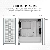 Corsair 4000D Airflow White Mid-Tower Case with Two 120mm Fans view 9