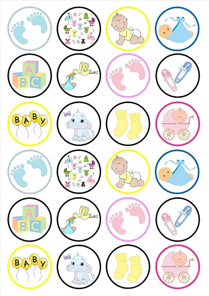 Baby Shower Christening Edible Premium Thickness Sweetened Vanilla