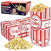 Homrelaxy 600 Pcs Paper Popcorn Bags for Party, 1 oz Individual Servings | Small Popcorn Bag Bulk, For Pop Corn Machine, Movie Night, Cinema, Carnival, Party, Concessions