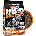 Bully Max High Performance Premium Dry Dog Food for All Ages - High Protein Natural Puppy Food for Small & Large Breed Puppies & Adult Dogs, 15 lb Bag