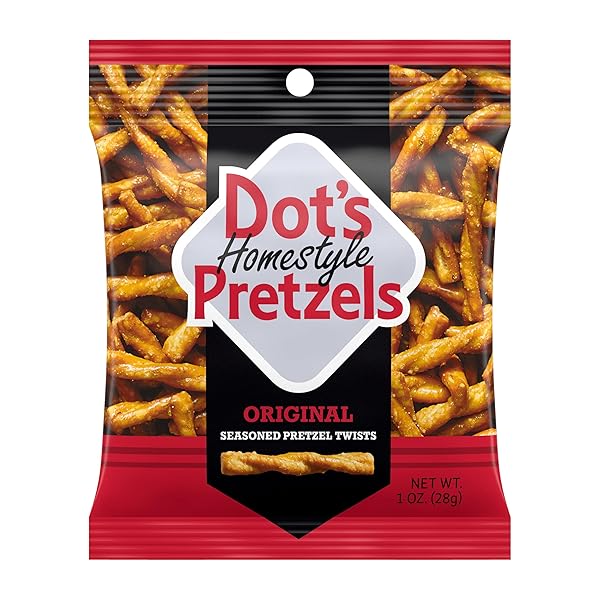DOT’S HOMESTYLE PRETZELS VARIETY PACK, ORIGINAL, HONEY MUSTARD, AND PARMESAN GARLIC TWIST SNACK, 1OZ INDIVIDUALLY SIZED BAGS (18 COUNT)