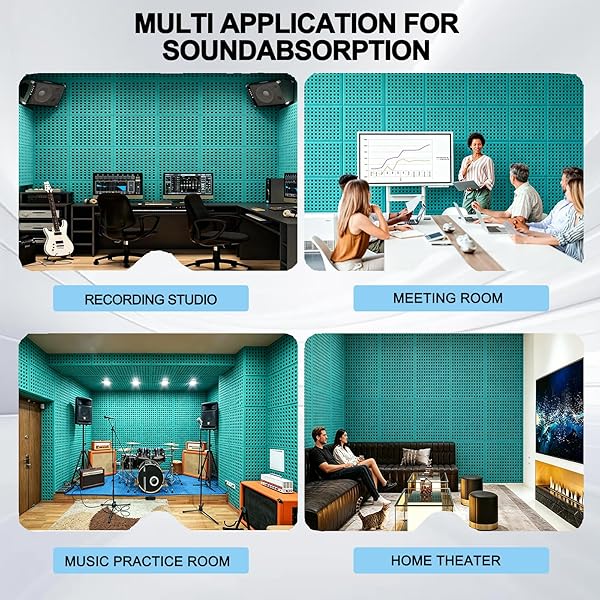 SOUND PROOF FOAM PANELS FOR WALLS, LET YOUR LIFE BE FREE FROM NOISE DISTURBANCES, AND FULLY ENJOY THE QUIET AND PLEASANT MOMENTS.(FW-L 12″ × 12″ × 1″, PACK OF 24)