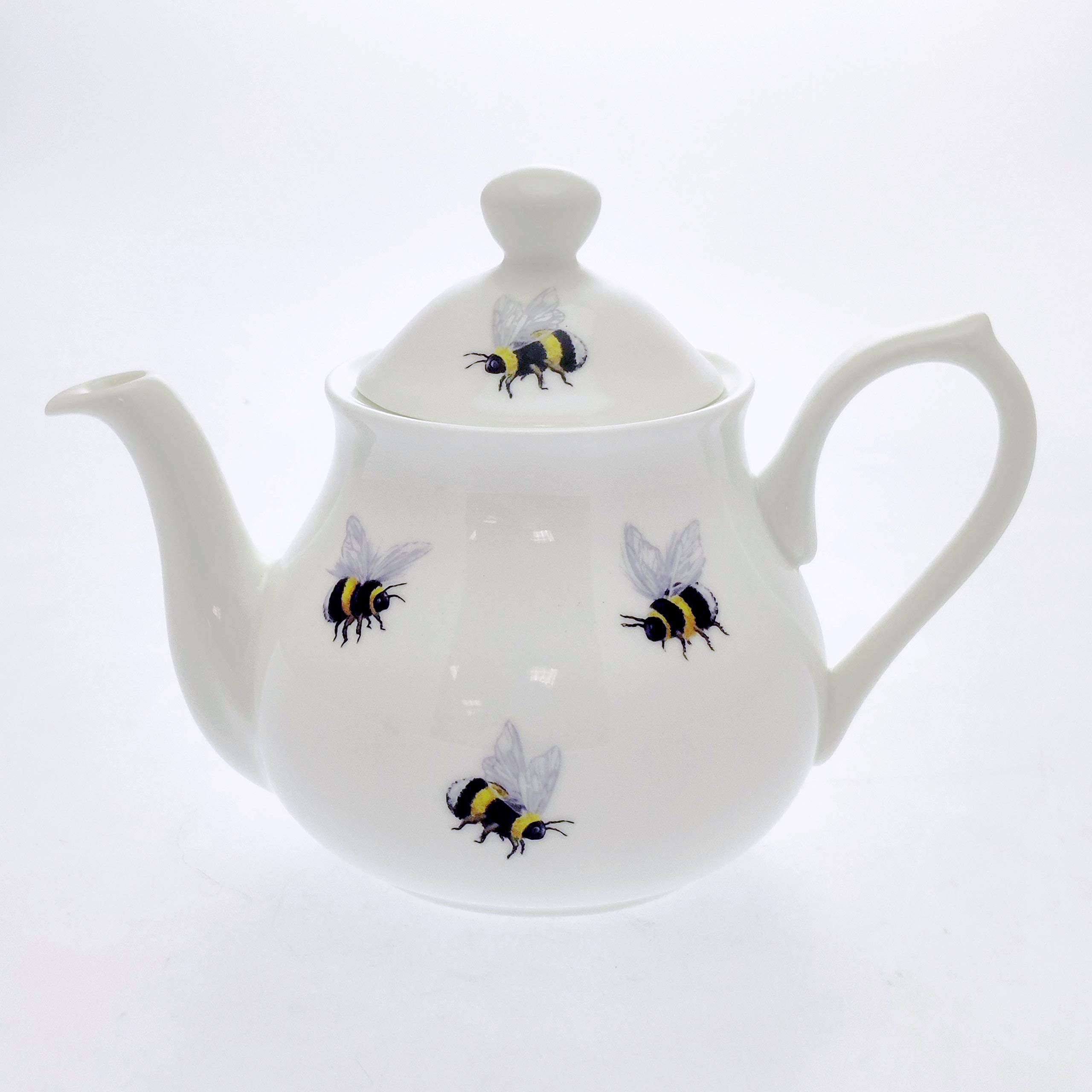 Small Bumble Bees Fine Bone China Teapot
