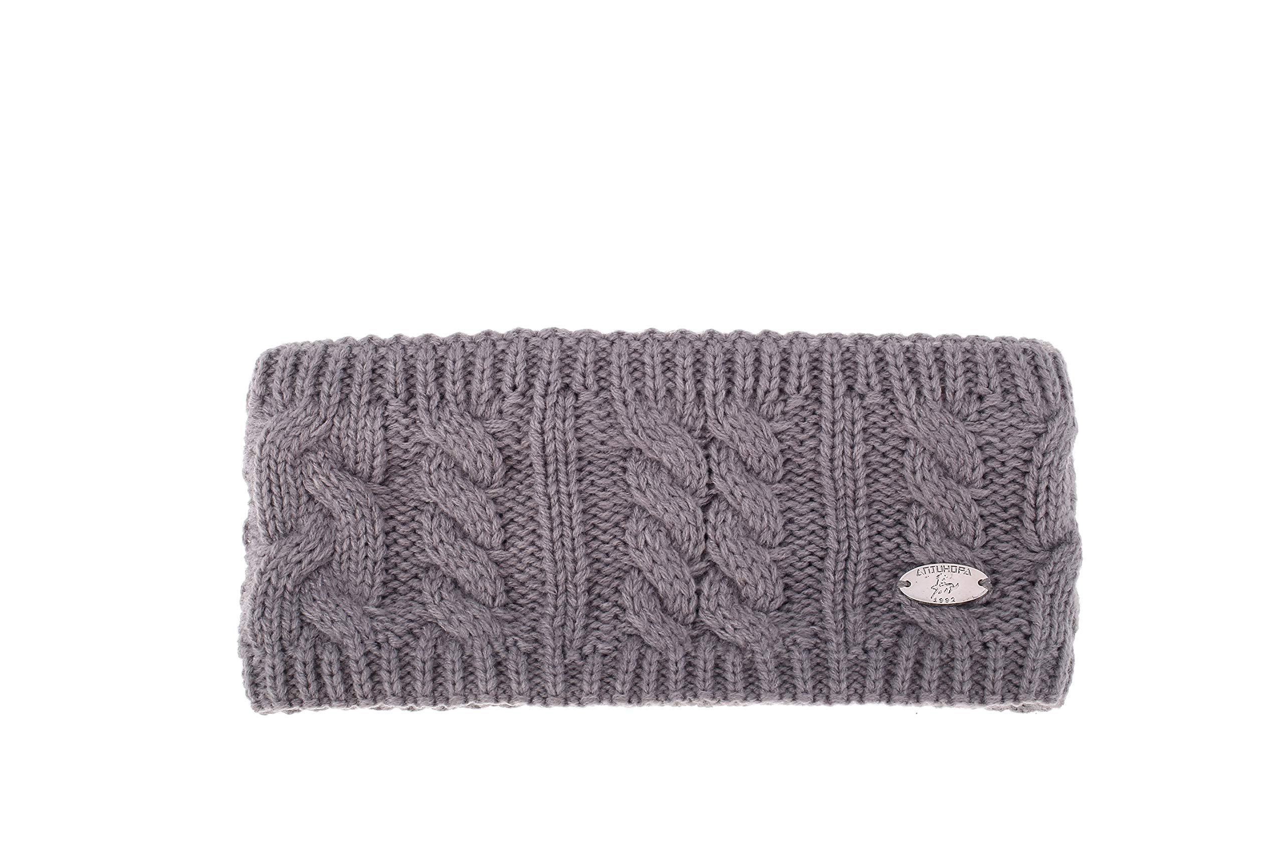 AnJuHoPa Women Headband Knitted Ear Warmer for Women Teens Winter Headband Gray — image 1