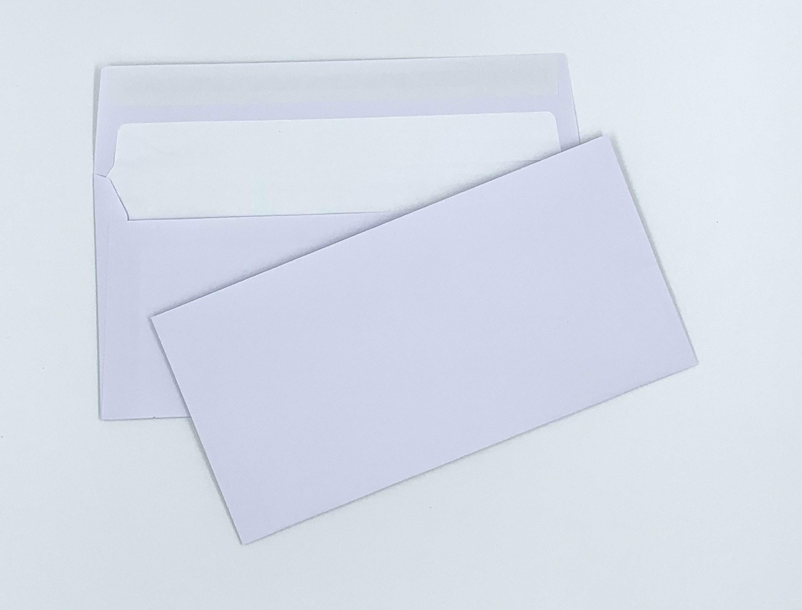 100 Envelopes, 220 mm x 110 mm, Light Silk Lining, Peel and Seal