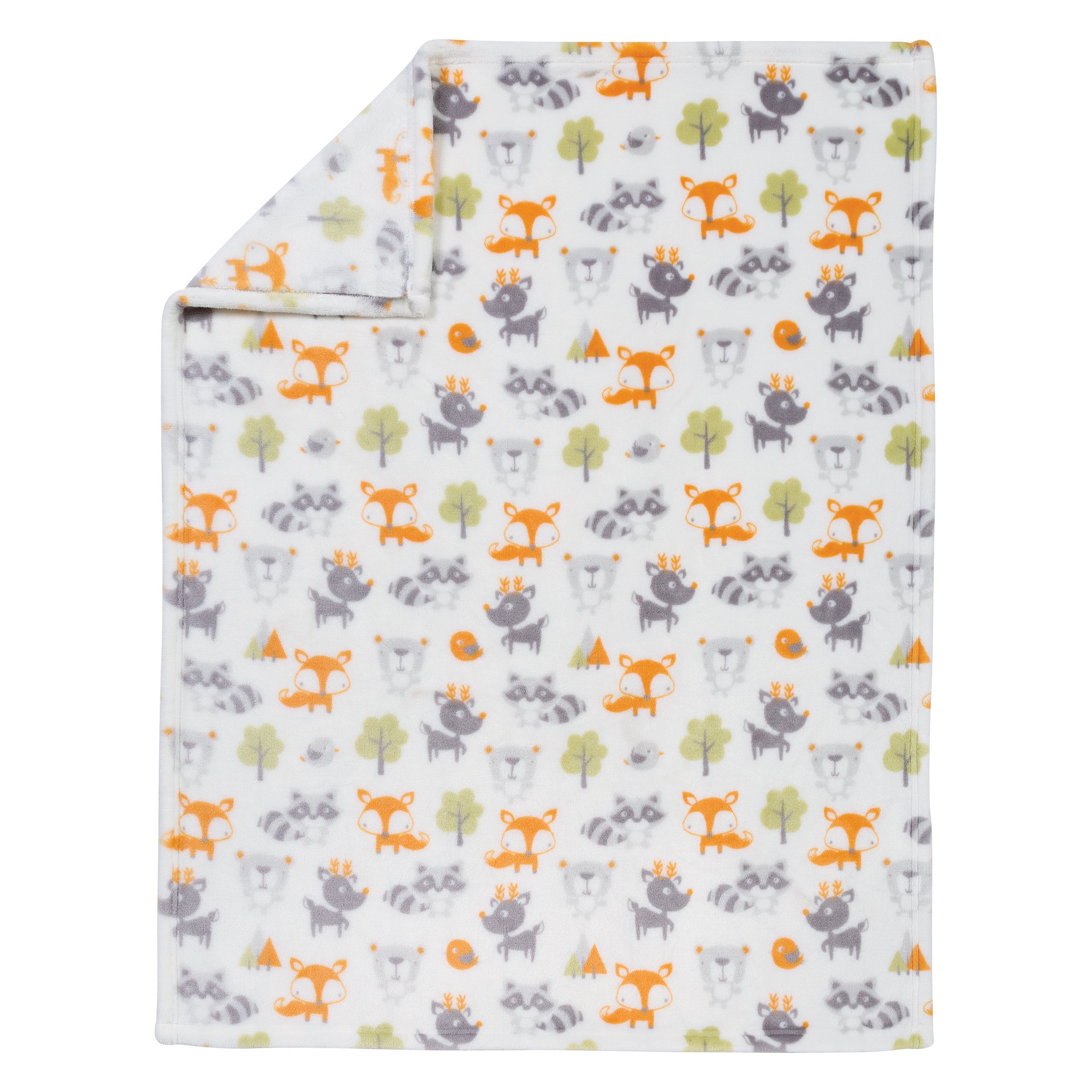 Trend Lab Plush Baby Blanket, Green Forest Pals Pricepulse