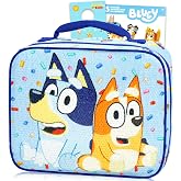 Bluey Lunchbox for Kids Boys Girls Bundle w/Insulated Lunch Bag + More | Soft Bluey &amp; Bingo Lunch Box Plus Stickers, More - Bluey School Supplies