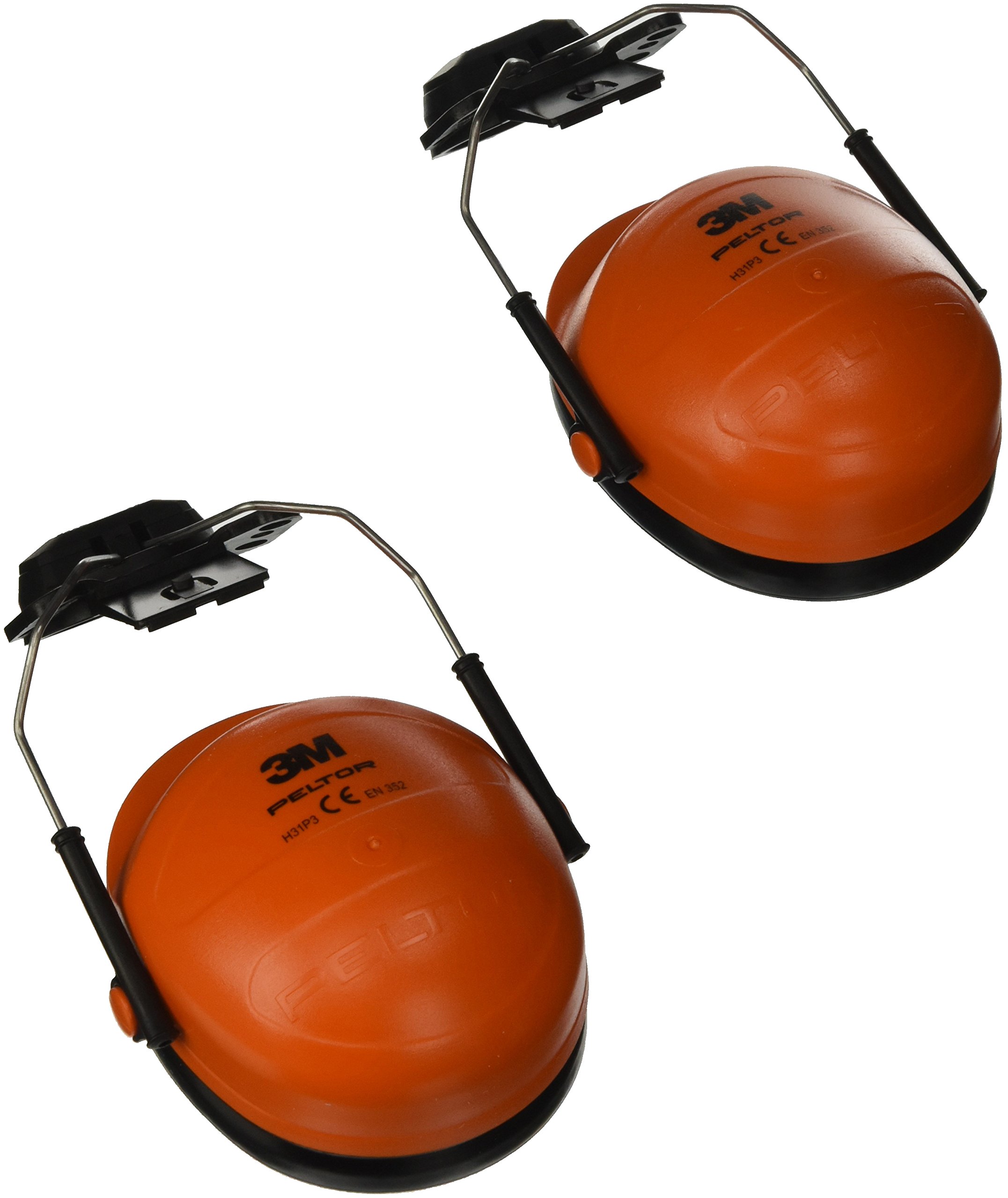 3M PELTOR Earmuffs, 28 dB, Orange, Helmet Mounted, H31P3E 300