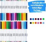 abeec 100 Assorted Felt Tip Pens for Kids 3+ - 20 Colours Craft Art Set view 2