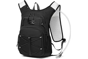 Wotony Lightweight Hydration Backpack with 2LOR 3LWater Bladder for Cycling Hiking Rave - Water Daypack for Men Women
