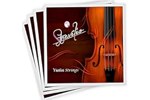 Stravilio Full Set of Cello Strings, Size 4/4 and 3/4 Cello Strings, Steel Core with Alloy Wound, Medium Tension Soft Tone, Student Grade, Full Set A D G and C, (Bronze Label)