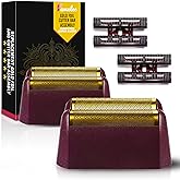 FAMELEC 2 Pack for Wahl Shaver Foil Replacement Professional 5 Star Series Finale Shaver, Fit for Foil Cutter Bar Assembly Gold Super Close Shaving Models 7031-100 7043-100 7031-200