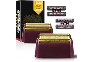 FAMELEC 2 Pack for Wahl Shaver Foil Replacement Professional 5 Star Series Finale Shaver, Fit for Foil Cutter Bar Assembly Gold Super Close Shaving Models 7031-100 7043-100 7031-200