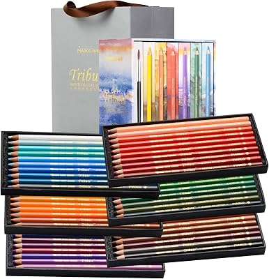 Erwachsenen-Buntstifte zum Ausmalen (Ölbasierende, 60 Farben)
