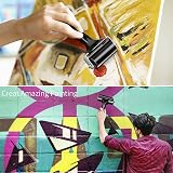 yiwoo 2 Pack Rubber Roller 2.2 & 4 Inch Brayer for Printmaking view 7