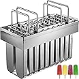 VEVOR 20PCs Stainless Steel Popsicle Models , Stainless Steel Ice Pop Models 98ml Capacity Each, Ice Cream Models Stainless S