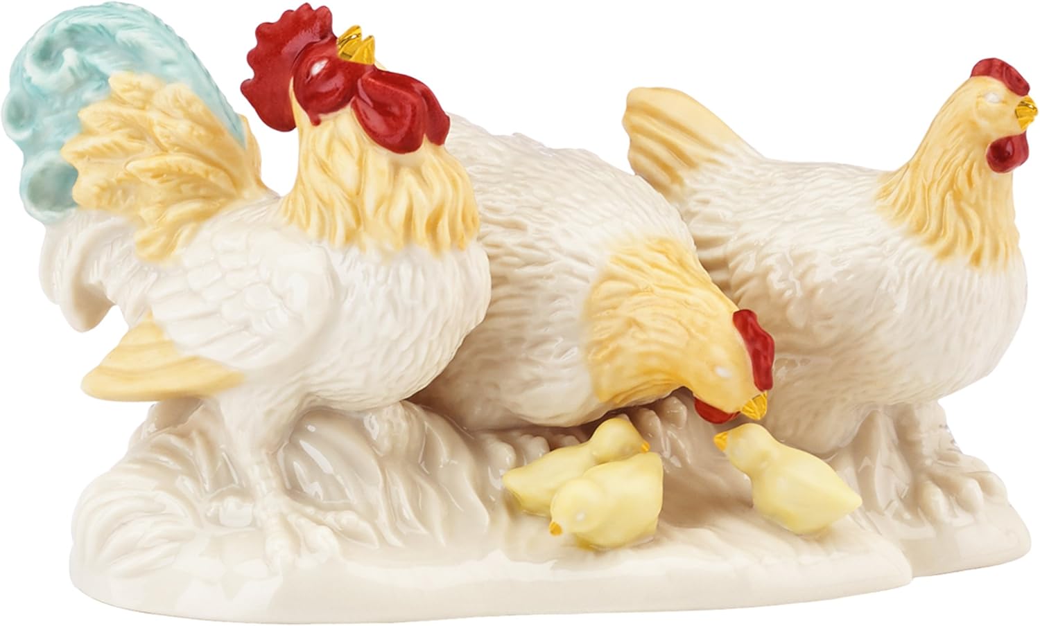 Lenox First Blessing Rooster and Chickens Figurine
