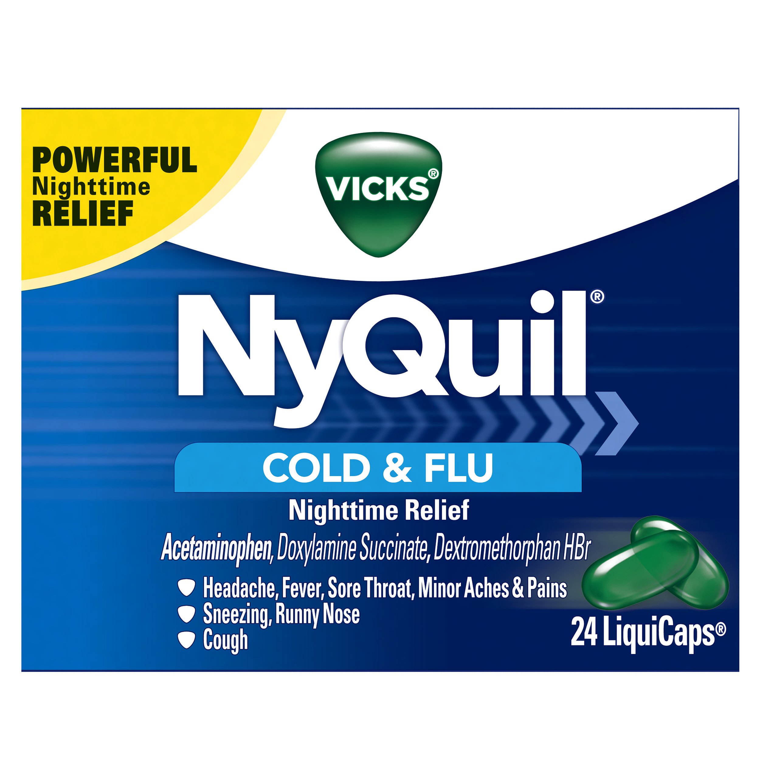 Vicks DayQuil SEVERE Cough Cold and Flu Relief, 24 Caplets