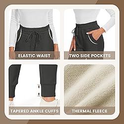 CAMPSNAIL Fleece Lined Sweatpants Women - Joggers