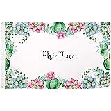 Phi Mu Succulent Flower Sorority Flag Banner 3 feet x 5 feet Sign Decor (Flag - Succulent)