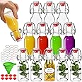 AuroTrends Swing Top Glass Bottles 4 oz 12Pack, Flip Top Glass Bottles with Airtight Flip Lids for Vanilla Extract Bottles/Home Brewing/Beverages/Oil (4 fl. oz, Set of 12)