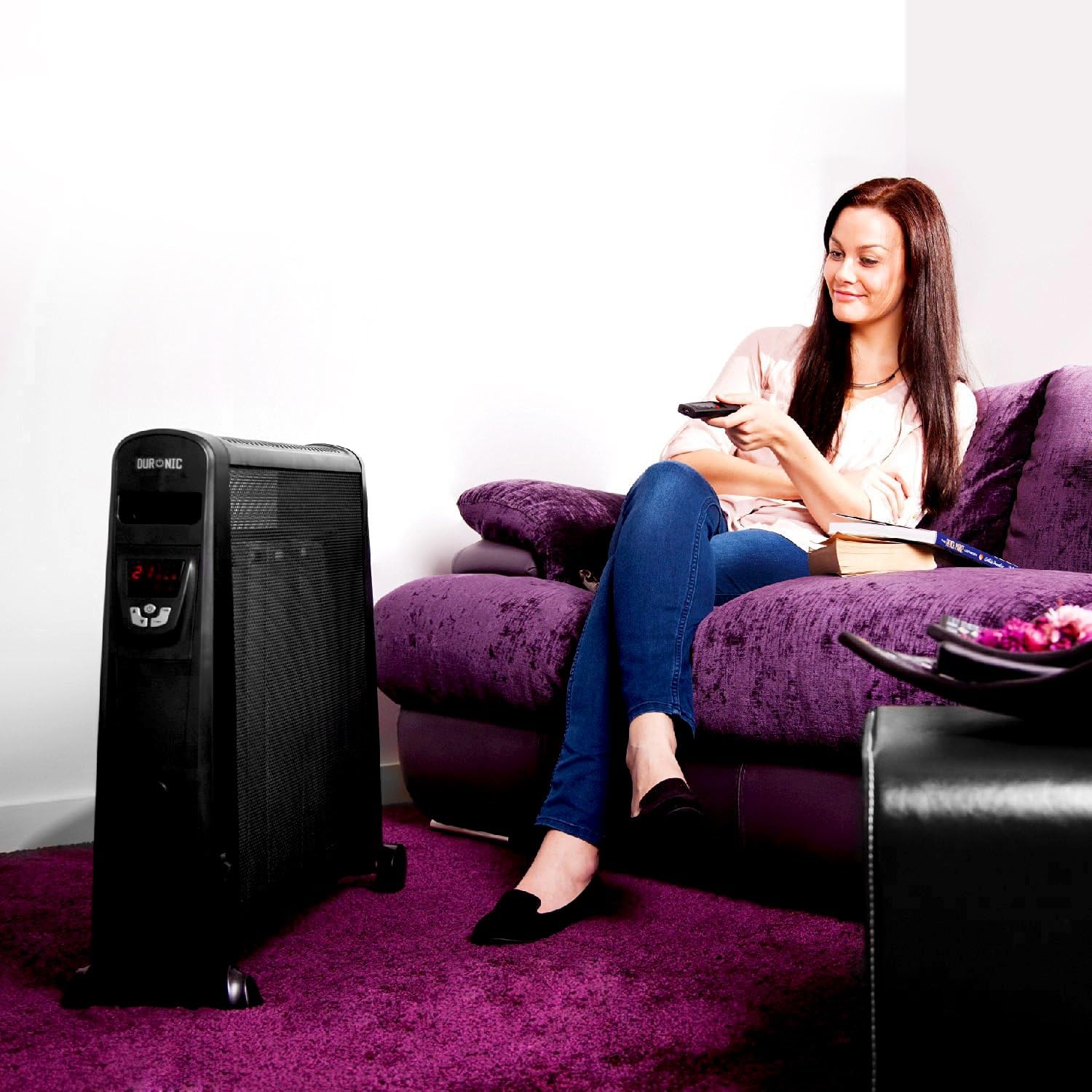 Duronic Electric Heater HV102 Oil Free Convection Heaters, Micathermic Panel Heaters - Image 4