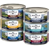 ZIWI Peak Canned Wet Cat Food Variety Pack, 6 Recipes, 92% Meat, 6 x 3 oz | New Zealand green-lipped mussels; rotate proteins weekly; grain-free; antibiotic and hormone free; meal, topper or treat