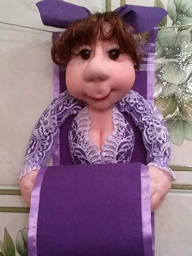 toilet paper holder doll