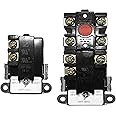 EWH-00 Electric Water Heater Thermostat for double element Heater, Includes 1x Upper Thermostat and 1x Lower Thermostat, Universal type for TOD & APCOM type, Fit for Most Electric Water Heaters