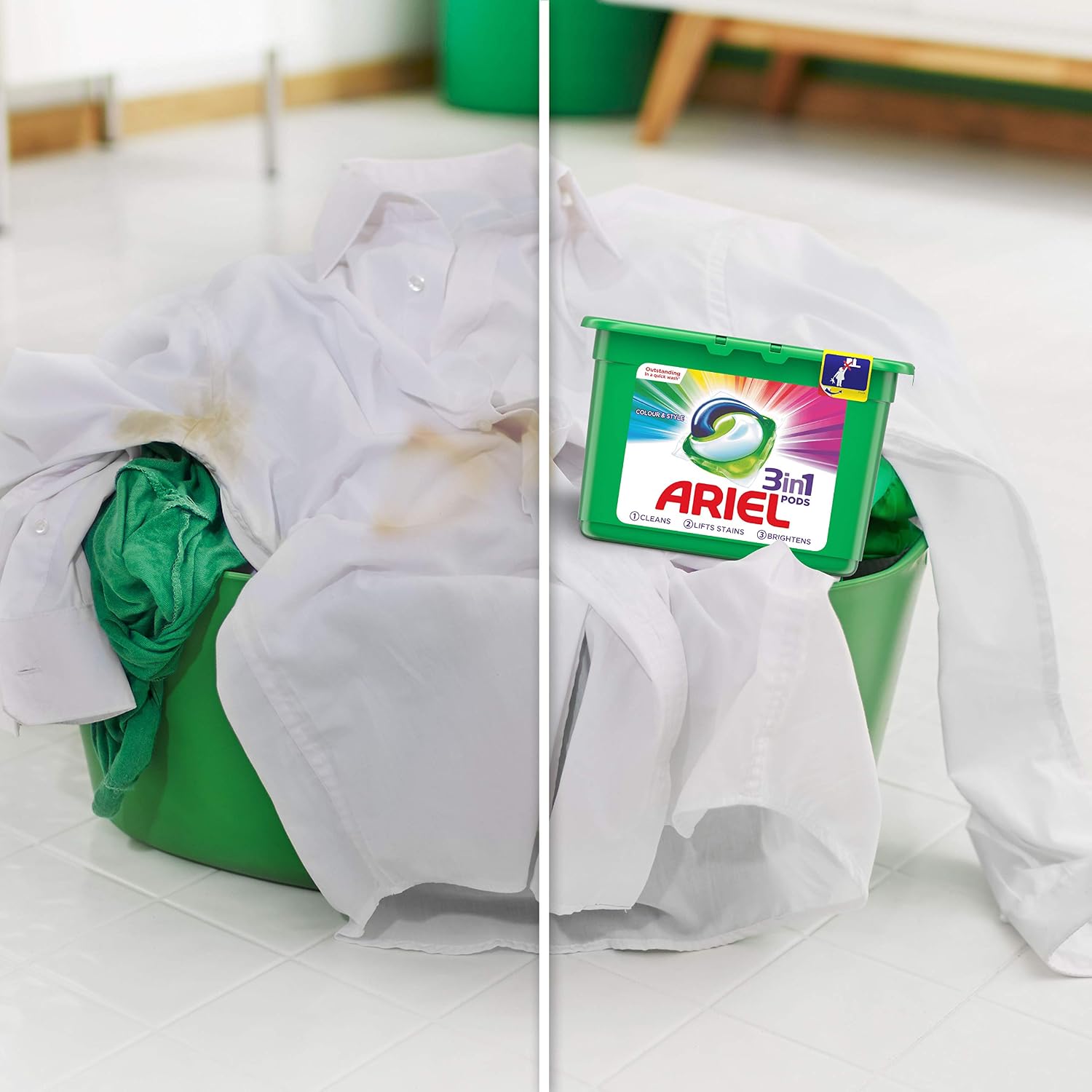 Ariel 3 in 1 Pods Colour Washing Tablets, 38 Washes, 1.14 kg (Pack of 1) - Image 5
