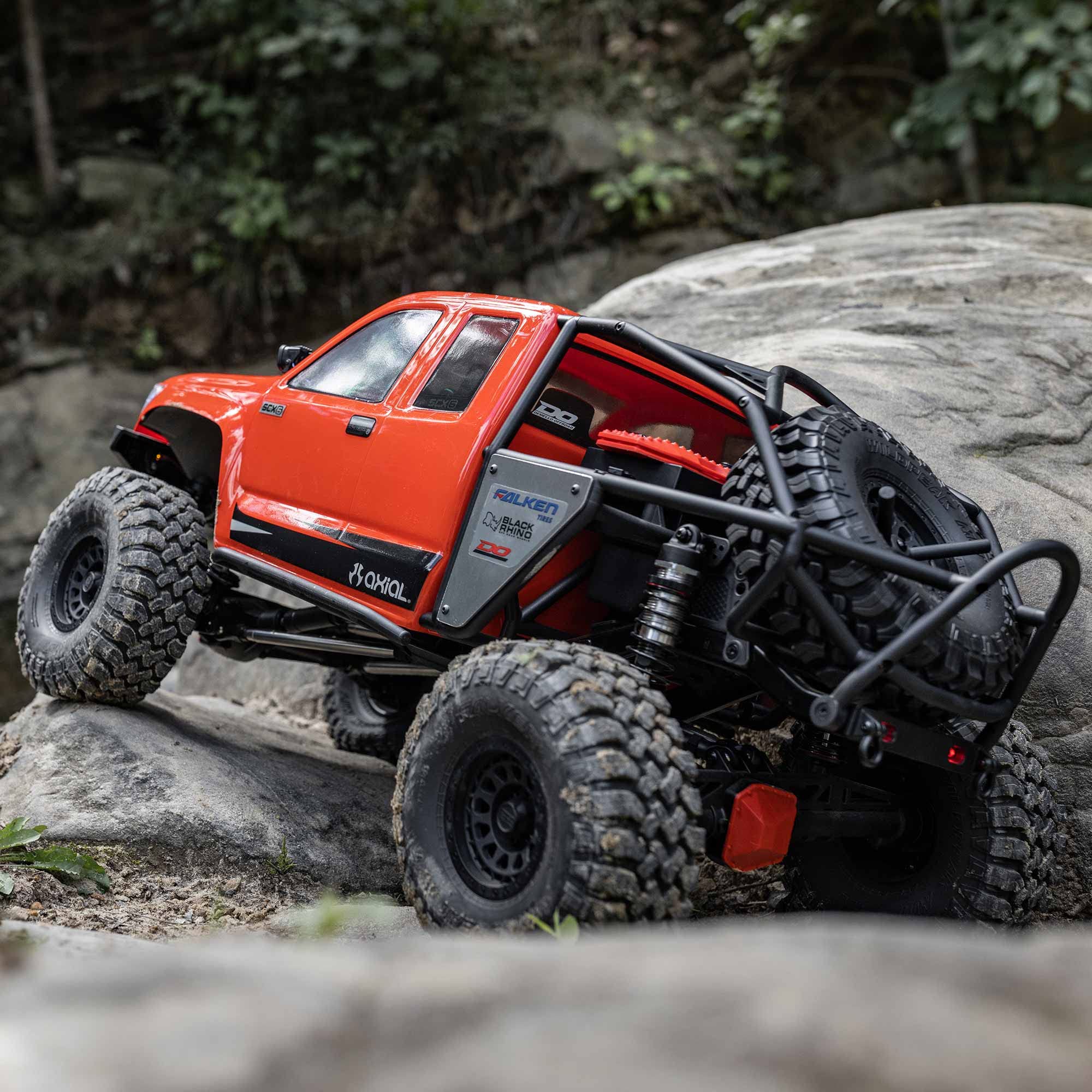 Axial RC Crawler 1/6 SCX6 Trail Honcho 4WD RTR (Transmitter and Receiver Included, Battery and Charger Not Included), Red, AXI05001T1, Trucks Electric