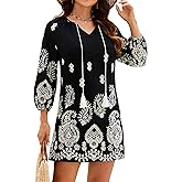 Blooming Jelly Women Swimsuit Coverup Beach Bathing Suit Cover Up Embroidery Paisley Dress Boho Vacation Outfits