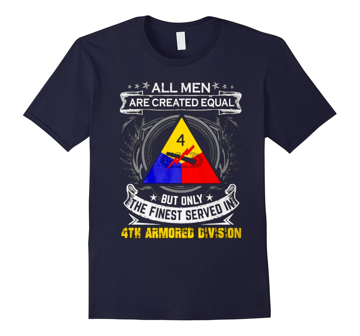 The Finest Served In 4th Armored Division Tshirt-Rose