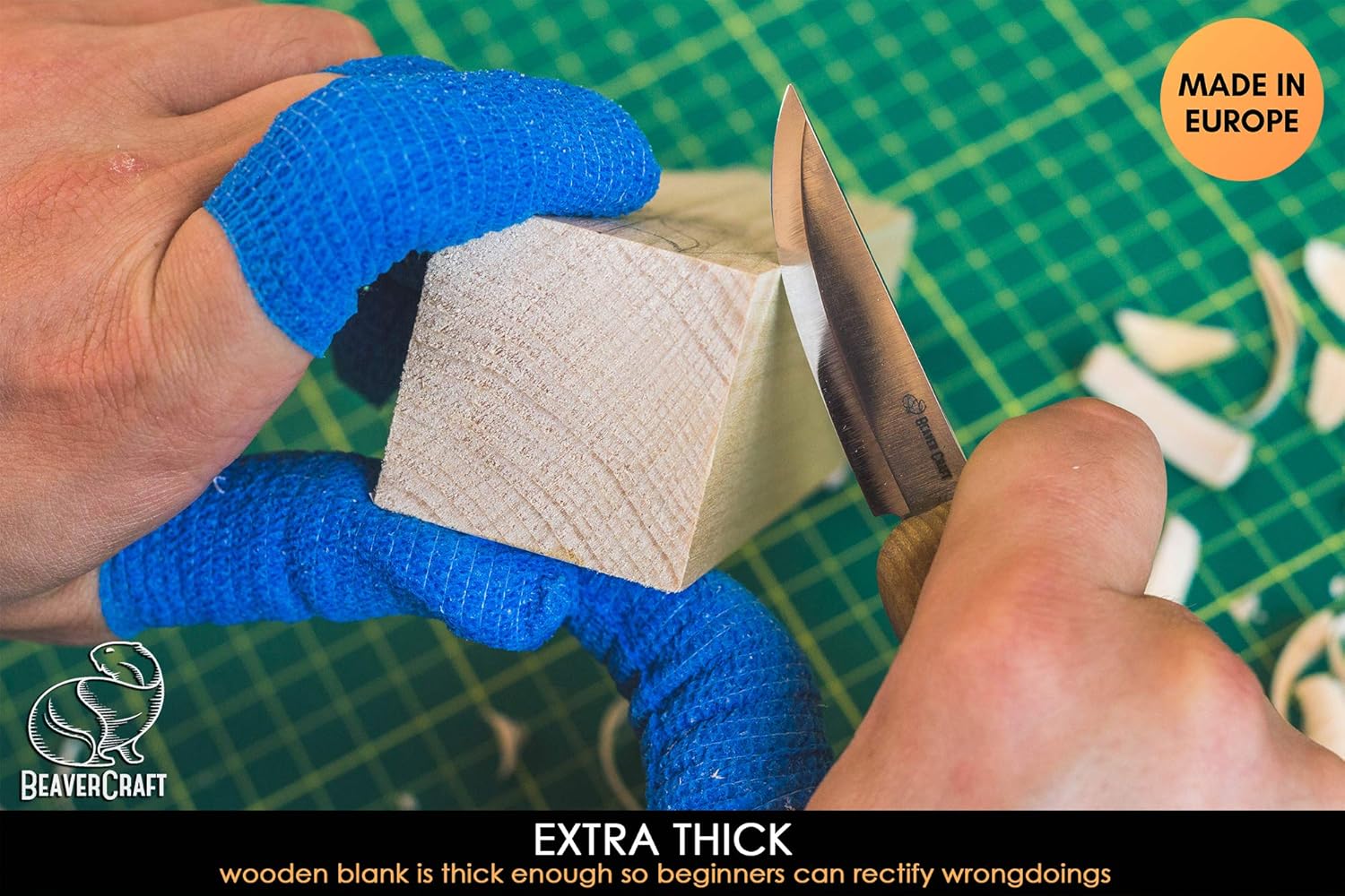 BeaverCraft Comfort Bird DIY Complete Starter Whittling Knife Kit for