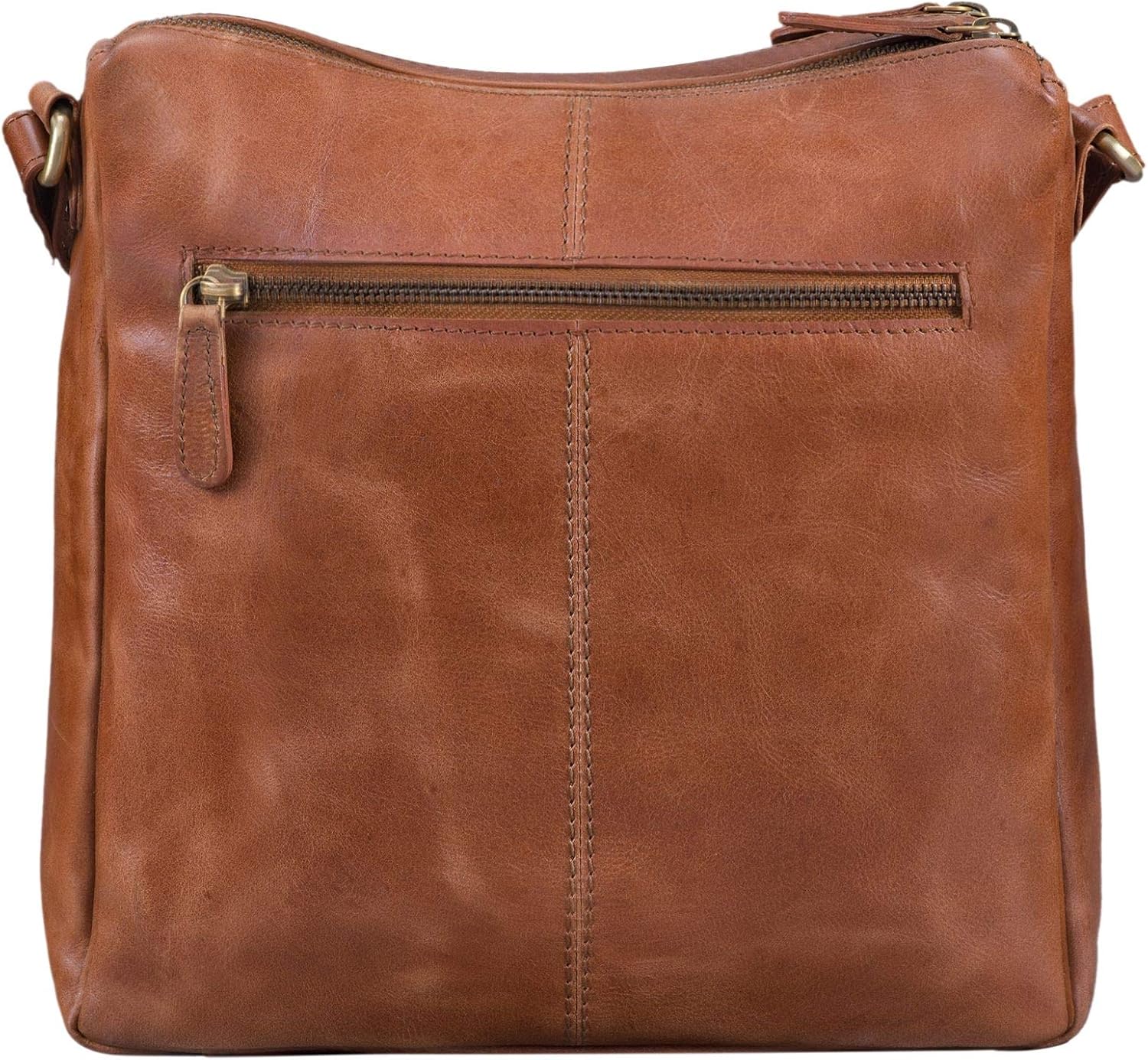 STILORD "Mira" Vintage Shoulder Bag 12.2 pouces Women/Handbag Leather/Evening Tote Genuine Leather Colour:Shiny Cognac Brown - Image 5