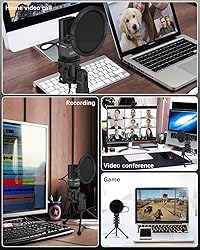 XIIVIO USB Microphone, Computer Microphone for PC