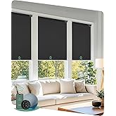 Yoolax Motorized Blinds with Remote, Smart Blinds for Windows, Custom Size | Automatic Blinds with Voice Control, Works with Alexa, Google Assistant, Apple Home, 100% Blackout, Bedroom Home Office