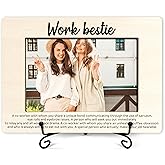 Coworker Picture Frame, Inspirational Gifts For Birthday Christmas Thanksgiving, Work Bestie Definition Photo Frame Work Gifts For Colleagues, Going Away Gift For Coworkers, Retirement Gift -35