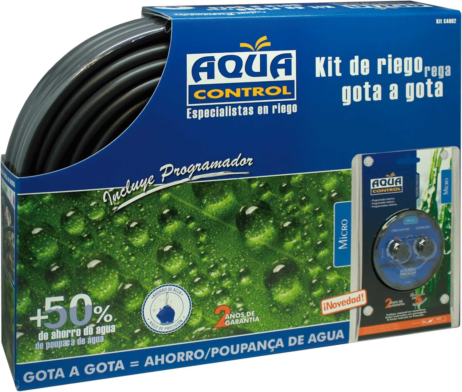 Aqua Control C4062 - Kit de riego gota a gota con programador ...