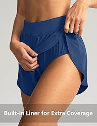 Soothfeel High Waisted Athletic Running Shorts for