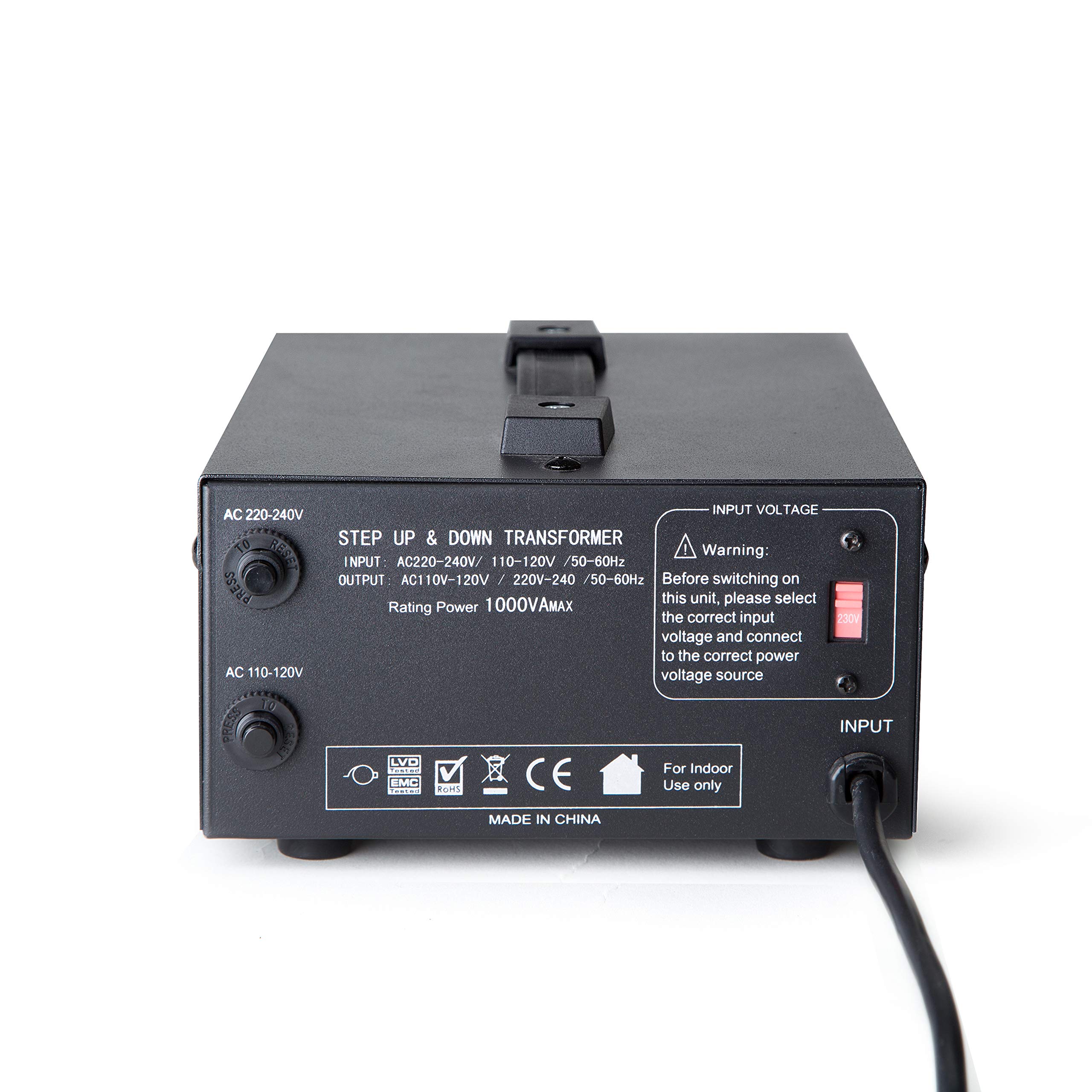 ELC T1000 1000Watt Voltage Converter Transformer Step Up/Down