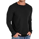 Sailwind Mens Waffle T-Shirt Long Sleeve Lightweight Casual Pullover Tees