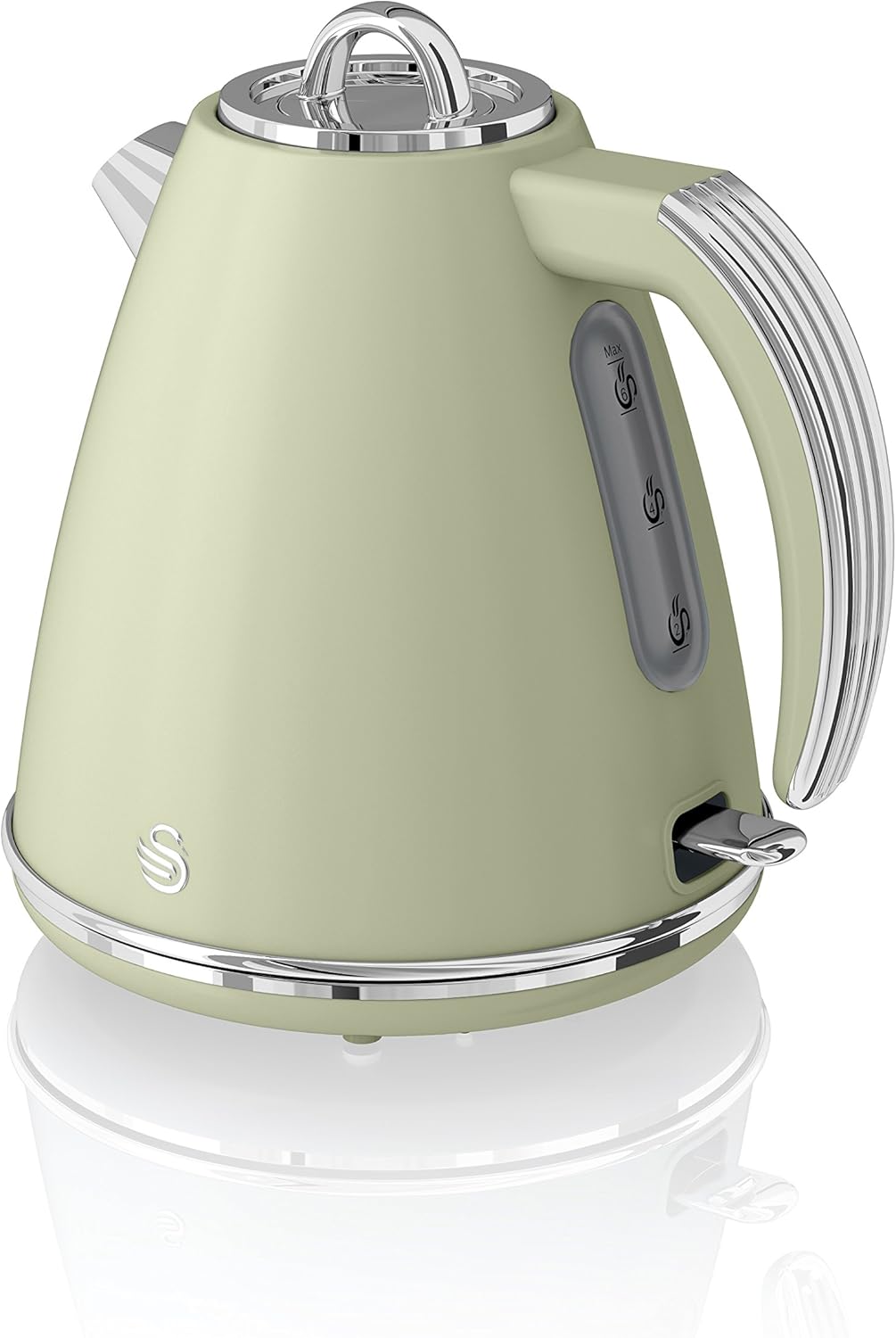 Swan, SK19020GN, Retro 1.5 Litre Jug Kettle with 360 Degree Rotational