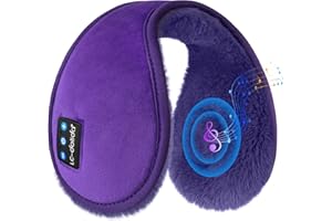 LC-dolida Bluetooth Earmuff Headphones Music Ear Muffs Winter Ear Warmers for Men Ear Muffs for Women Kids Ear Covers,Built-in HD Speakers Wireless Earmuffs for Winter Gifts Skating Skiing
