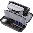 JSAUX Carrying Case Compatible with Steam Deck & ROG Ally, Protective Hard Shell Carry Case Built-in Charger & Docking Station Storage, Portable Travel Bag for Steam Deck OLED/ROG Ally X/Switch 2